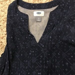 Old Navy -navy blue sleeveless mid-length dress